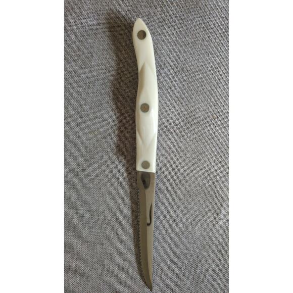 Cutco 1721 KA Serrated Knife Pearl White Handle Made in the USA Trimmer, Slicing - Picture 2 of 7
